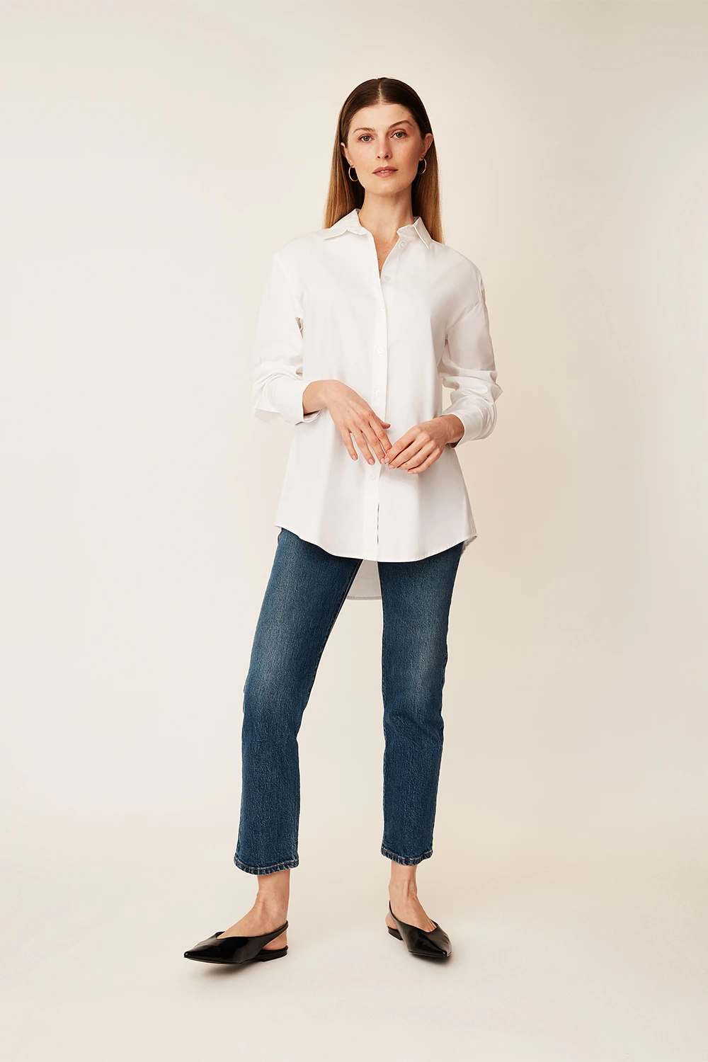 Shirt-collar Blouse