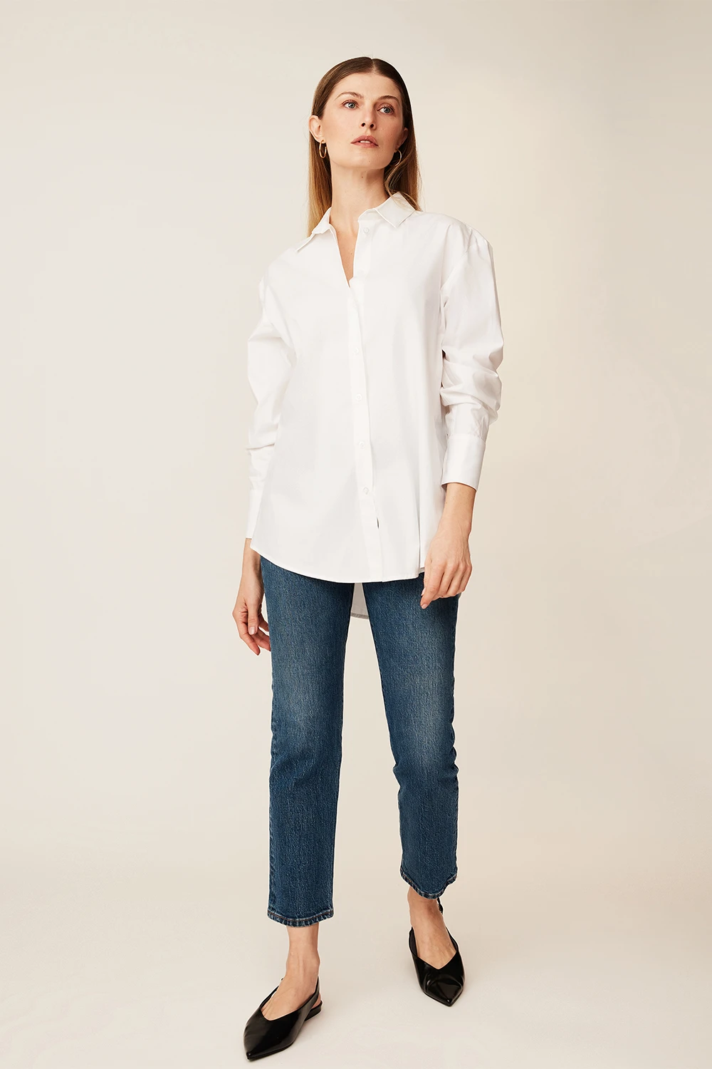 Shirt-collar Blouse