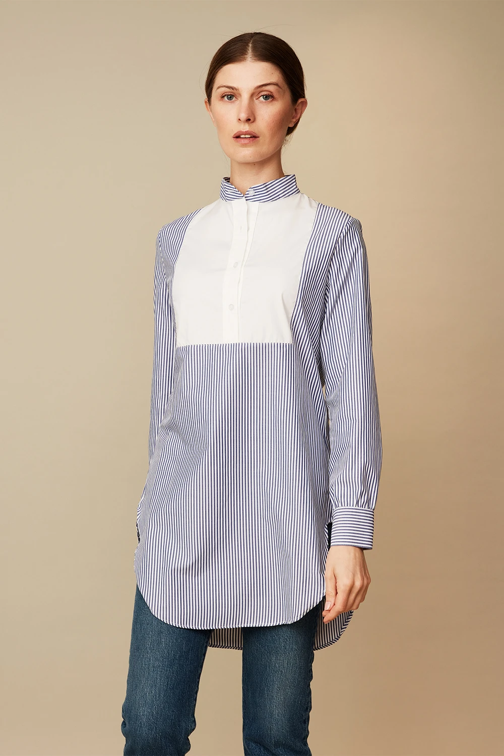 Tuxedo Blouse