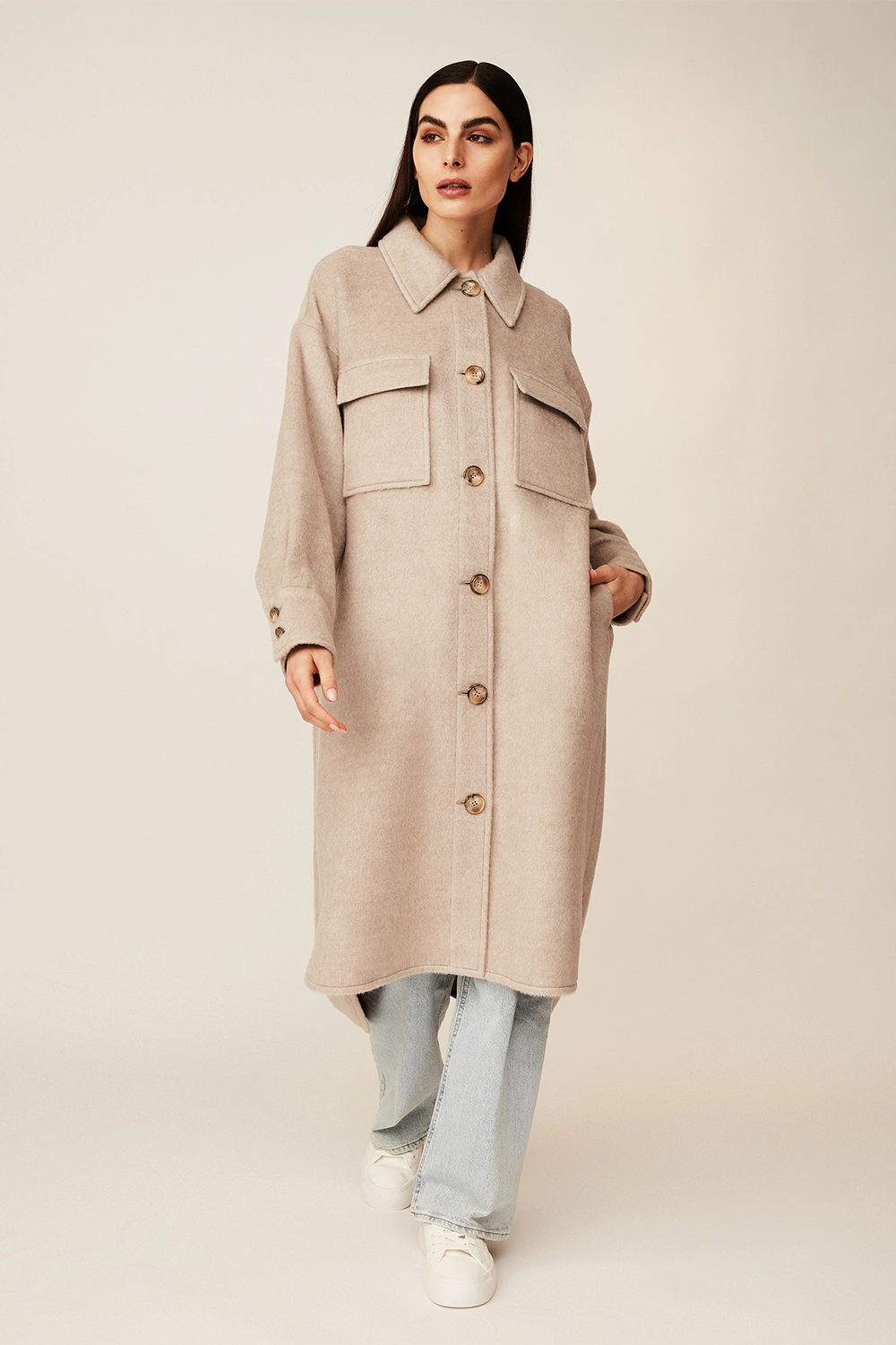 Baby Alpaca Longline Coat