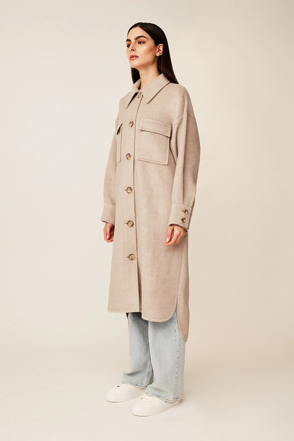 Baby Alpaca Longline Coat