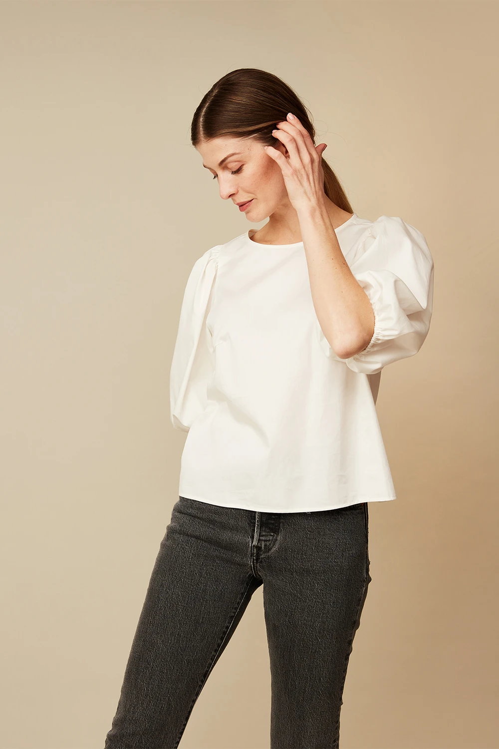 Blusa manga globo