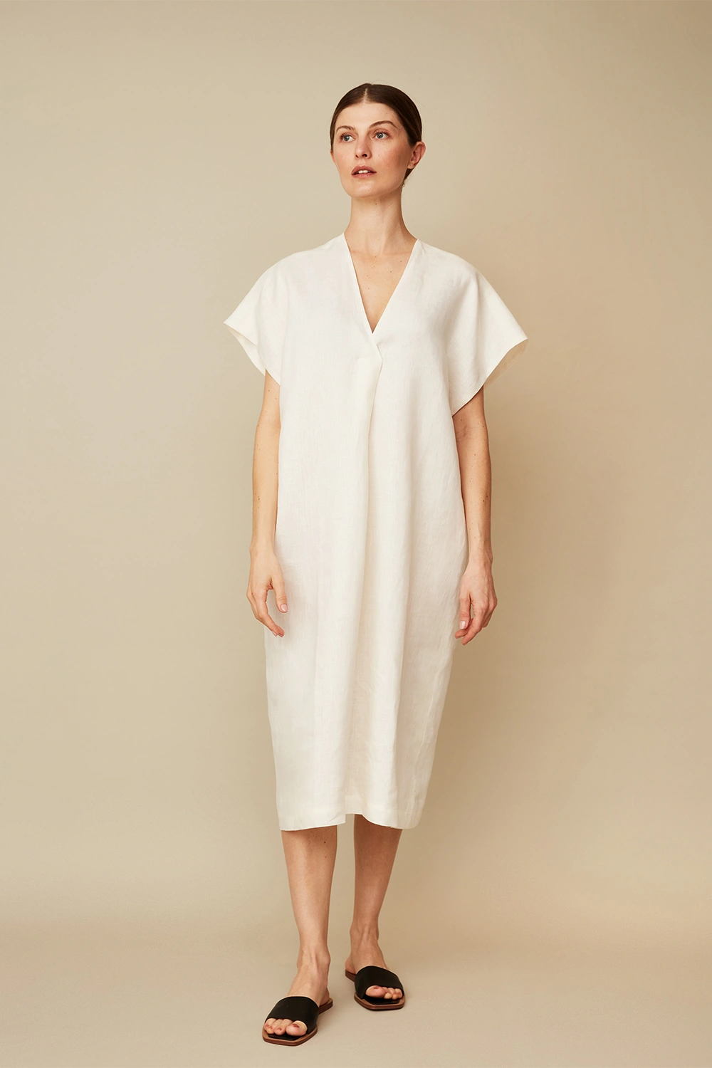 Minimal linen dress